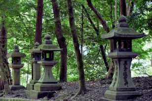 Stone lanterns